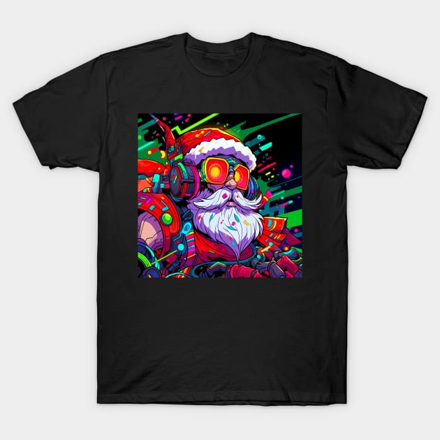 Santa Claus & Cyberpunk 8 T-Shirt by saveasART